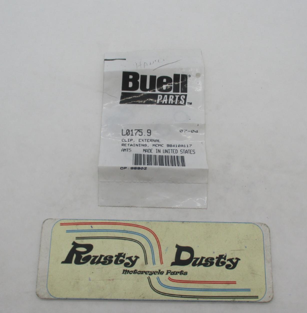 Lot of 6 Buell Harley Genuine NOS External Retaining Clips L0175.9