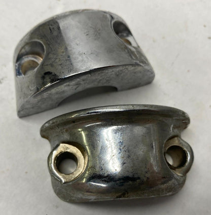 Lot of (2) Harley Chrome Clutch Perch Brackets Clamps