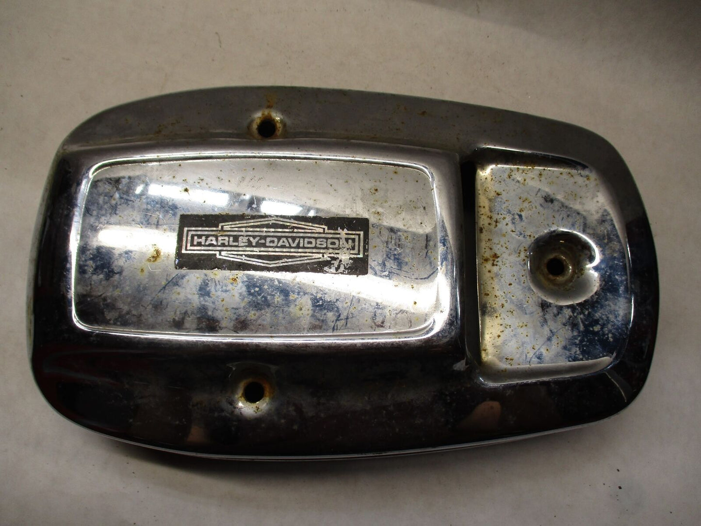 Harley Davidson Ham Can Shovelhead Air Cleaner Cover w/ Harley decal