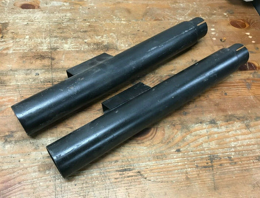 Harley Road King Exhaust Muffler Cannister Slip-On Left Right Set Black Touring