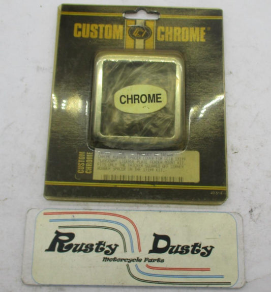 Harley Custom Chrome Rubber Spacer Cover License Plate Fender Mount Kit 14-201