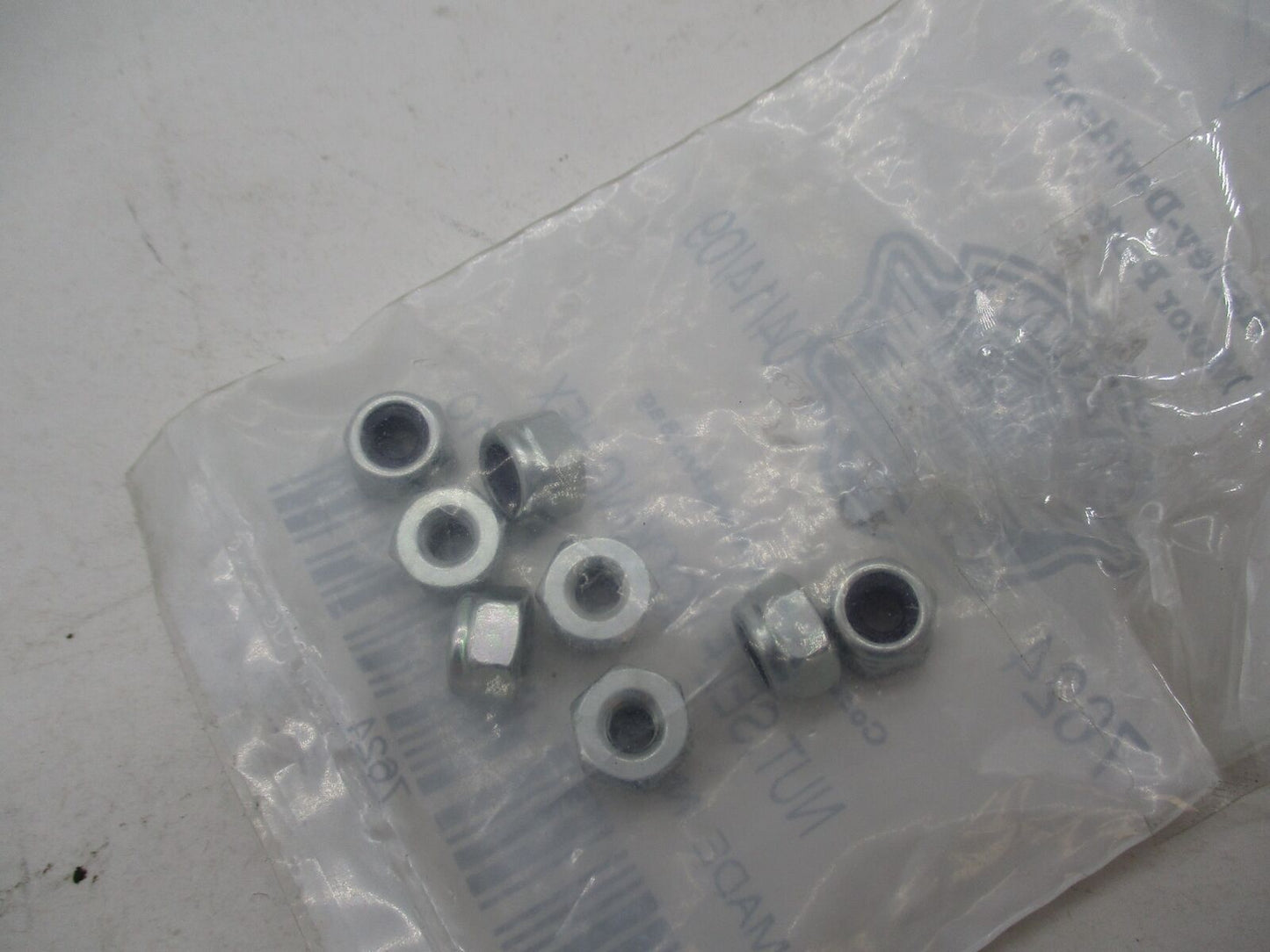 Harley Davidson Lot of 8 Genuine NOS Self Locking Hex Nuts 7624