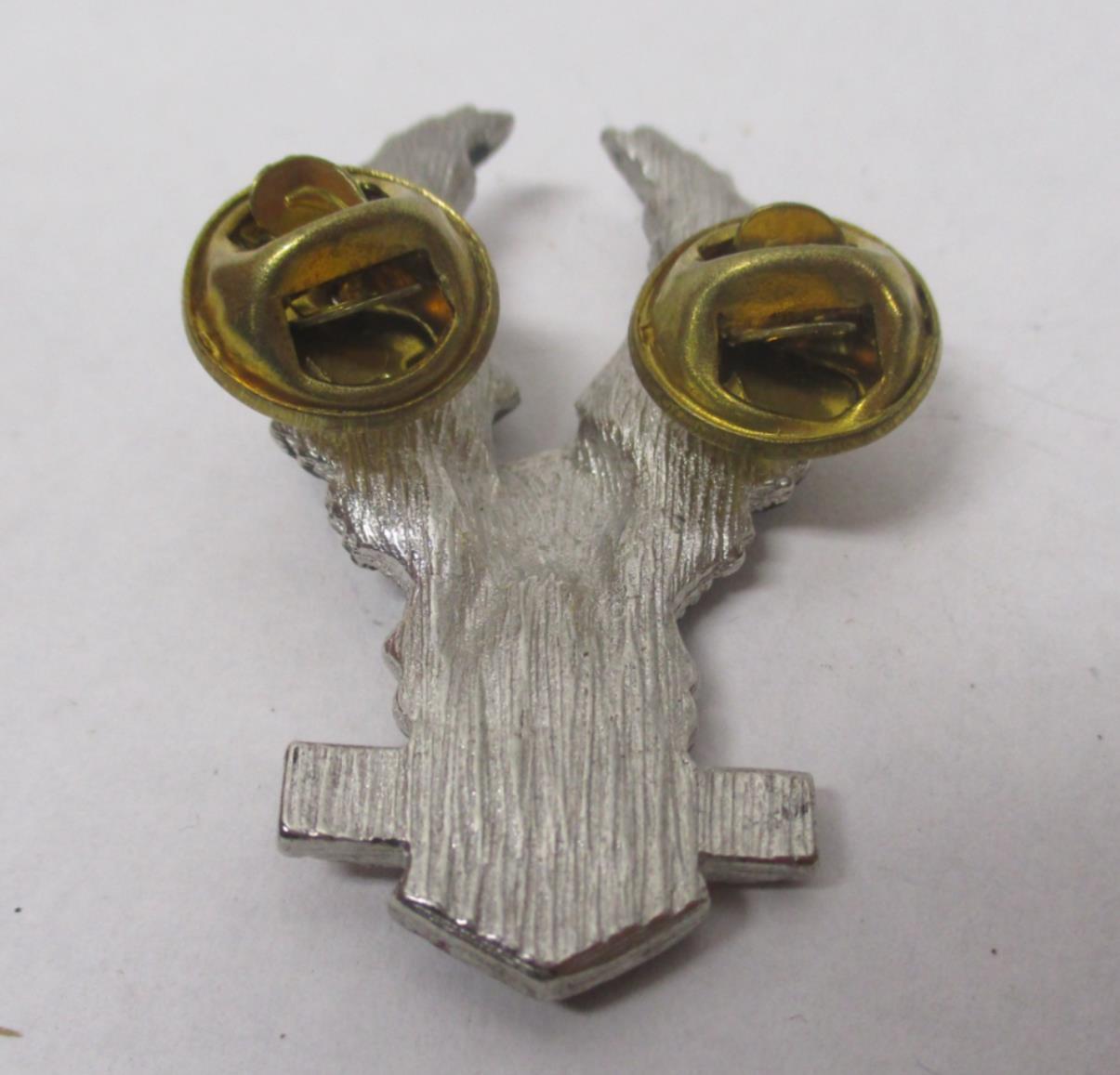 Suzuki Silver & Red Motorcycle Bike Cruiser Rider Vest Jacket Eagle Metal Pin