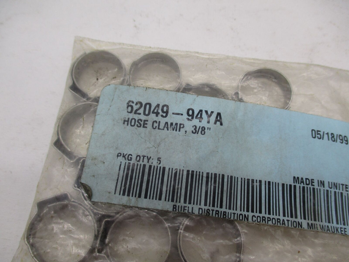 Lot of 11 Harley Davidson Buell Hose Clamps 3/8" 62049-94YA