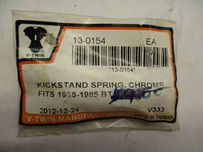 V-Twin Harley Davidson 13-0154 Kickstand Spring Chrome Big Twin
