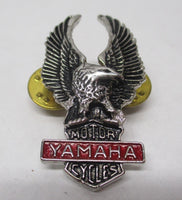 Yamaha Silver & Red Motorcycle Bike Cruiser Rider Vest Jacket Eagle Metal Pin