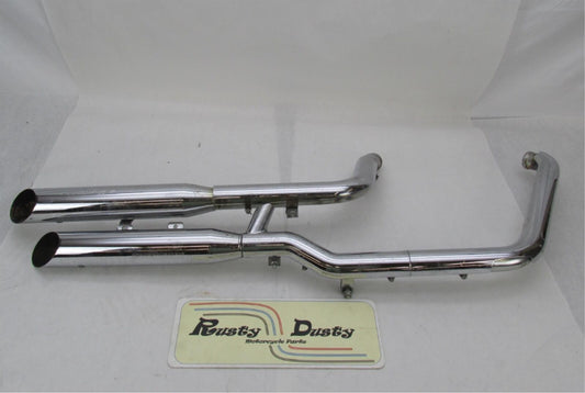 Harley Screamin Eagle II Fat Boy Deuce FXSTD Exhaust Muffler System 80354-00F #4