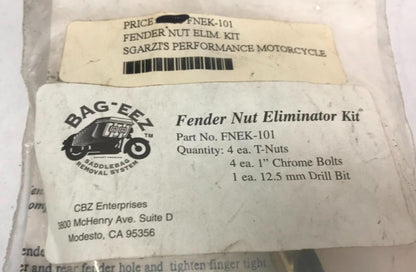 Harley Bag-eez Fender Nut Eliminator Kit FNEK-101
