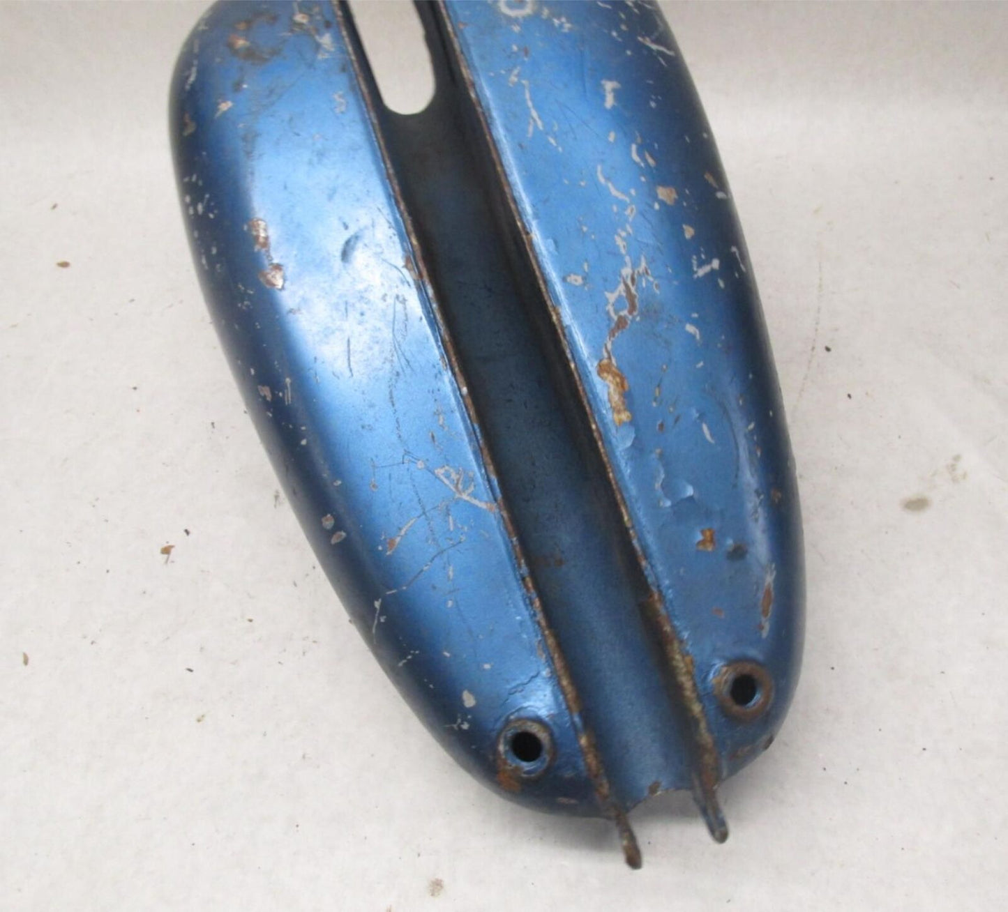 Vintage Motorcycle AHRMA Blue Gas Fuel Tank Unknown Model Esso Jawa CZ