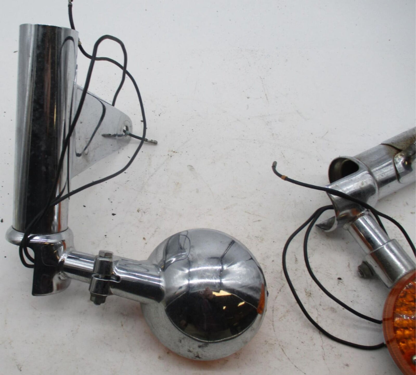 Vintage Honda CB650 CB 650 C CB650 Fork Mounted Left Right Front Turn Signals