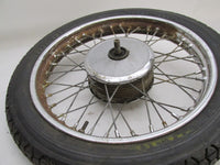 BSA 1959 59 C15 Jones 17" Front Wheel OEM Rim w/ Drum Brake Assembly