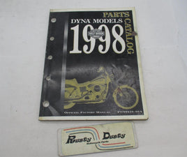 Harley Davidson Official Factory 1998 Dyna Parts Catalog 99439-98A