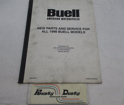 Harley Davidson Buell Official Factory 1998 New Parts and Service Book 99449-98Y