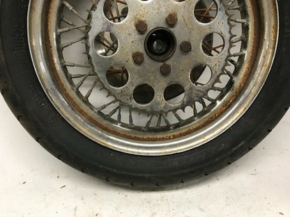 16" Disc Brake Rear Wheel Hub Flange Rim  Harley Shovelhead 47 T Sprocket & Tire
