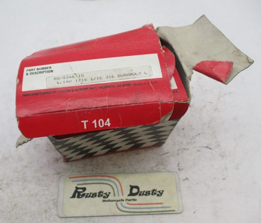 Harley Childs & Albert 4.140 1/16 316 Duramoly Piston Ring Set RS-9346-15