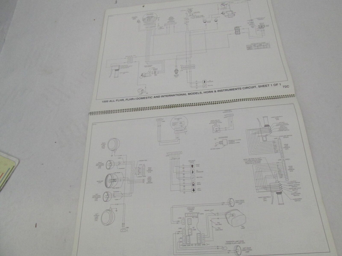 Harley Davidson Official Factory 1999 All Models Wiring Diagrams 99949-99