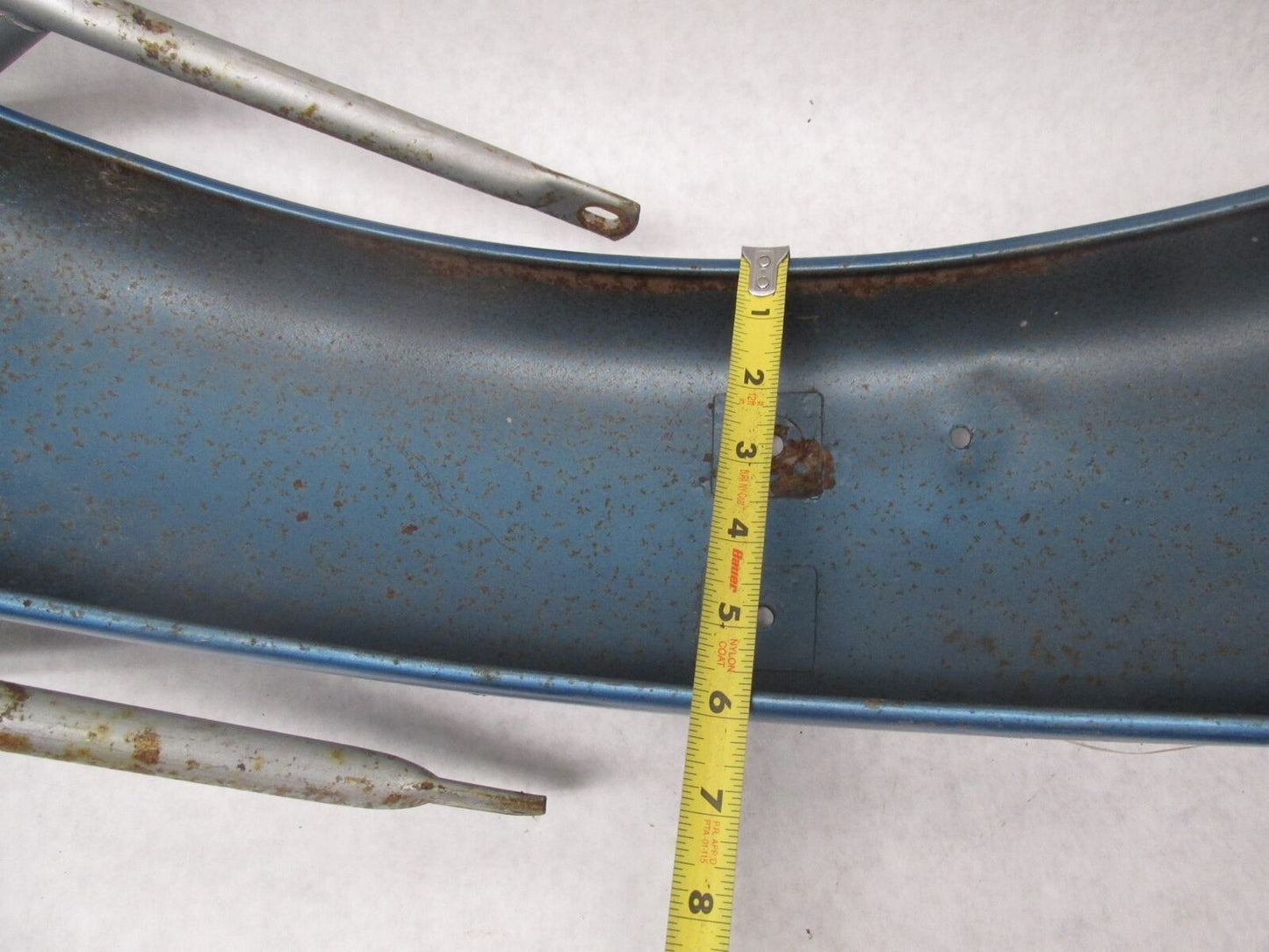Triumph T100 T120 Blue Original Paint Rear Fender with Grab Handle