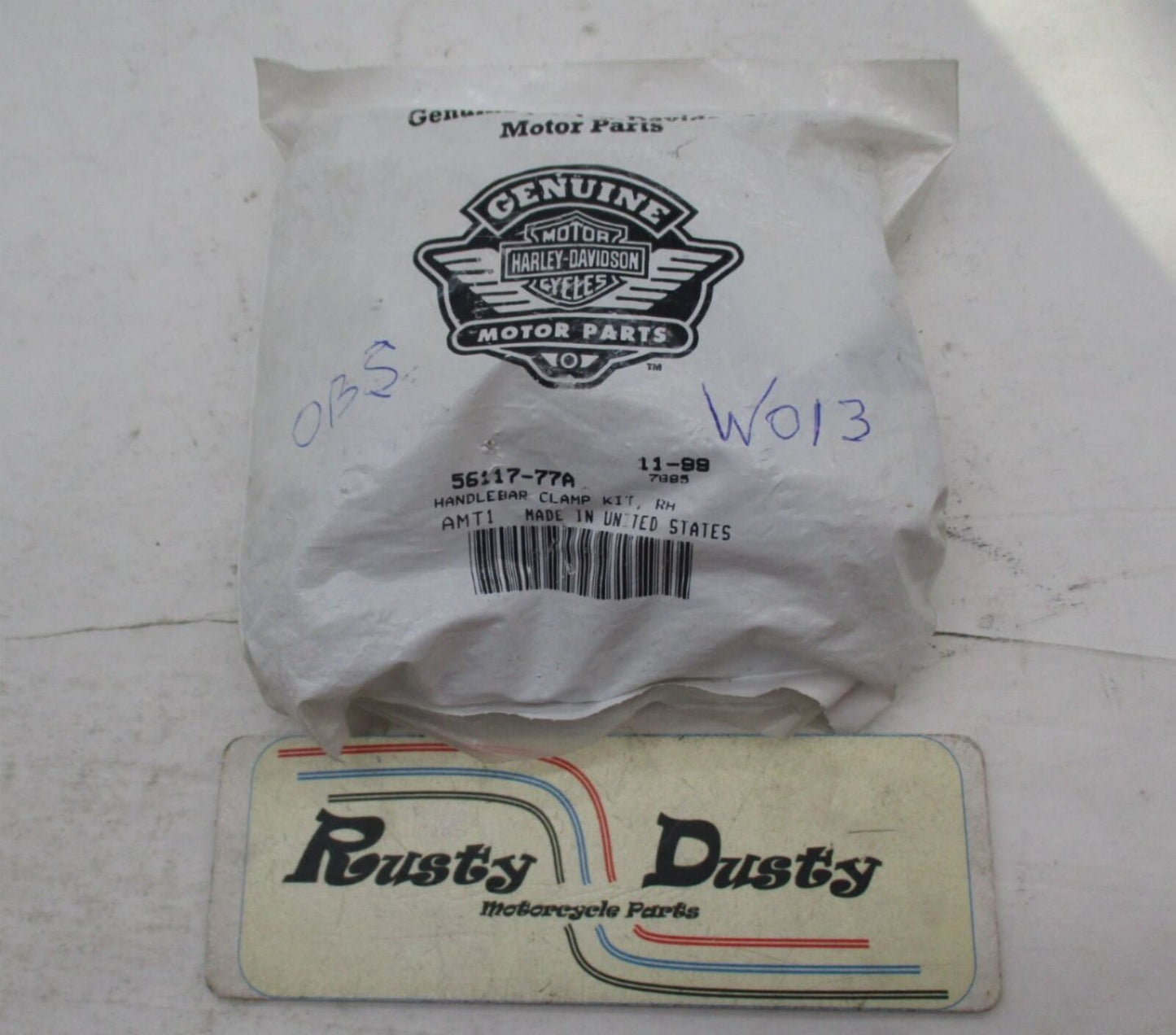 Harley Genuine NOS handlebar Clamp Kit Right FX XL 79-83 FXR/S/T FXB 56117-77A