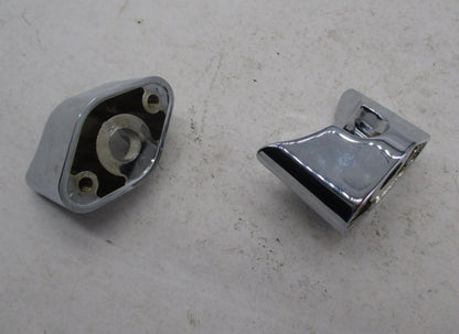 Pair of Harley Davidson Chrome Curved Clamp Covers