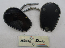 Harley Davidson Pair of Genuine Short Stem Teardrop Mirrors