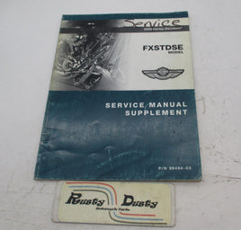 Harley Davidson Official Factory 2003 FXSTDSE Service Manual Supplement 99494-03
