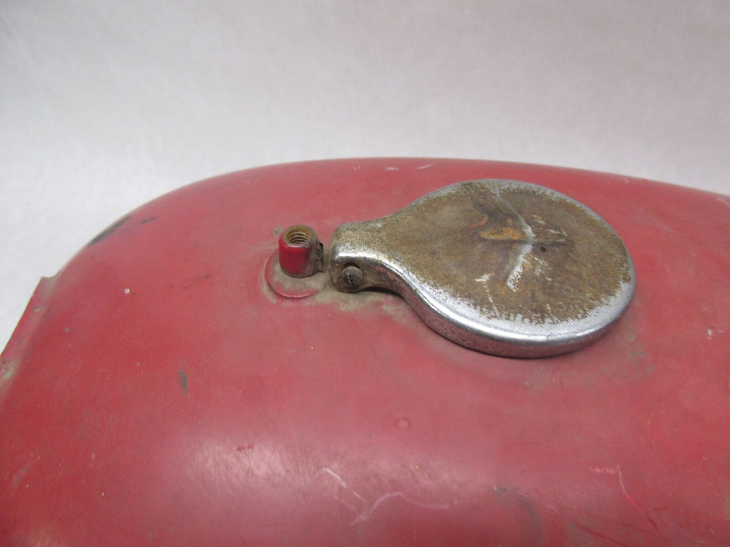 Vintage Original Paint Moto Guzzi Red RARE Gas Fuel Tank Unknown Model