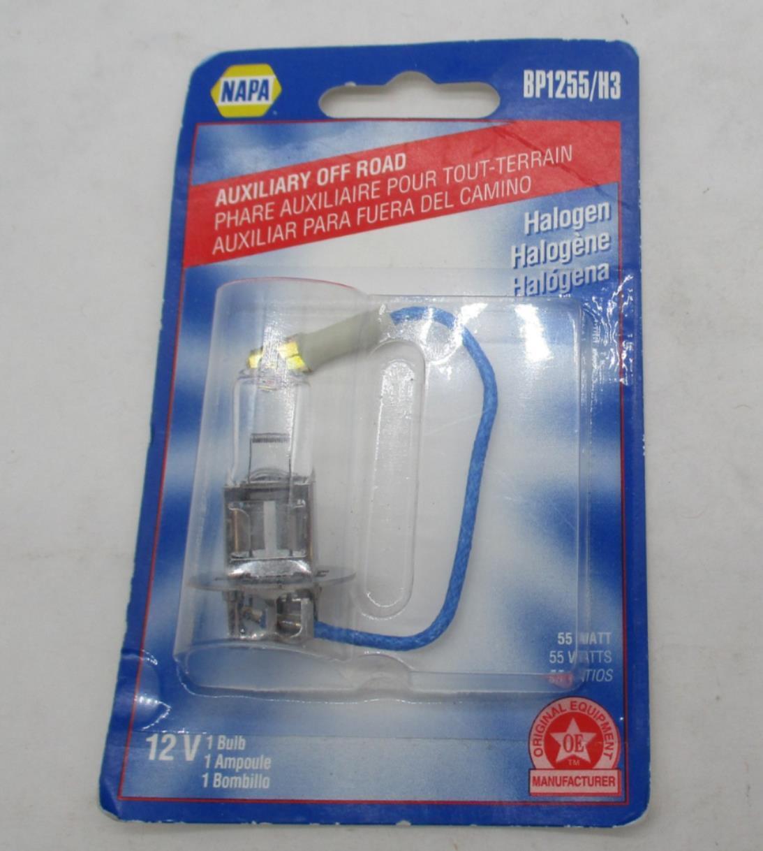 Napa Halogen Bulb 12V BP1255/H3 Auxiliary Bulb