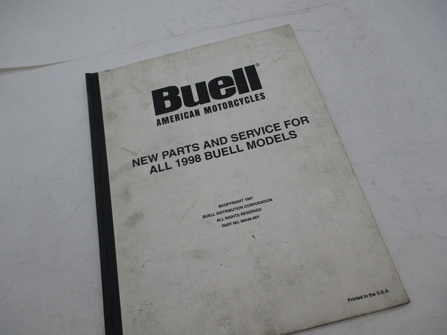 Harley Davidson Buell Official Factory 1998 New Parts and Service Book 99449-98Y
