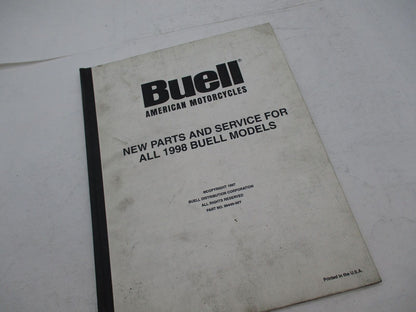 Harley Davidson Buell Official Factory 1998 New Parts and Service Book 99449-98Y