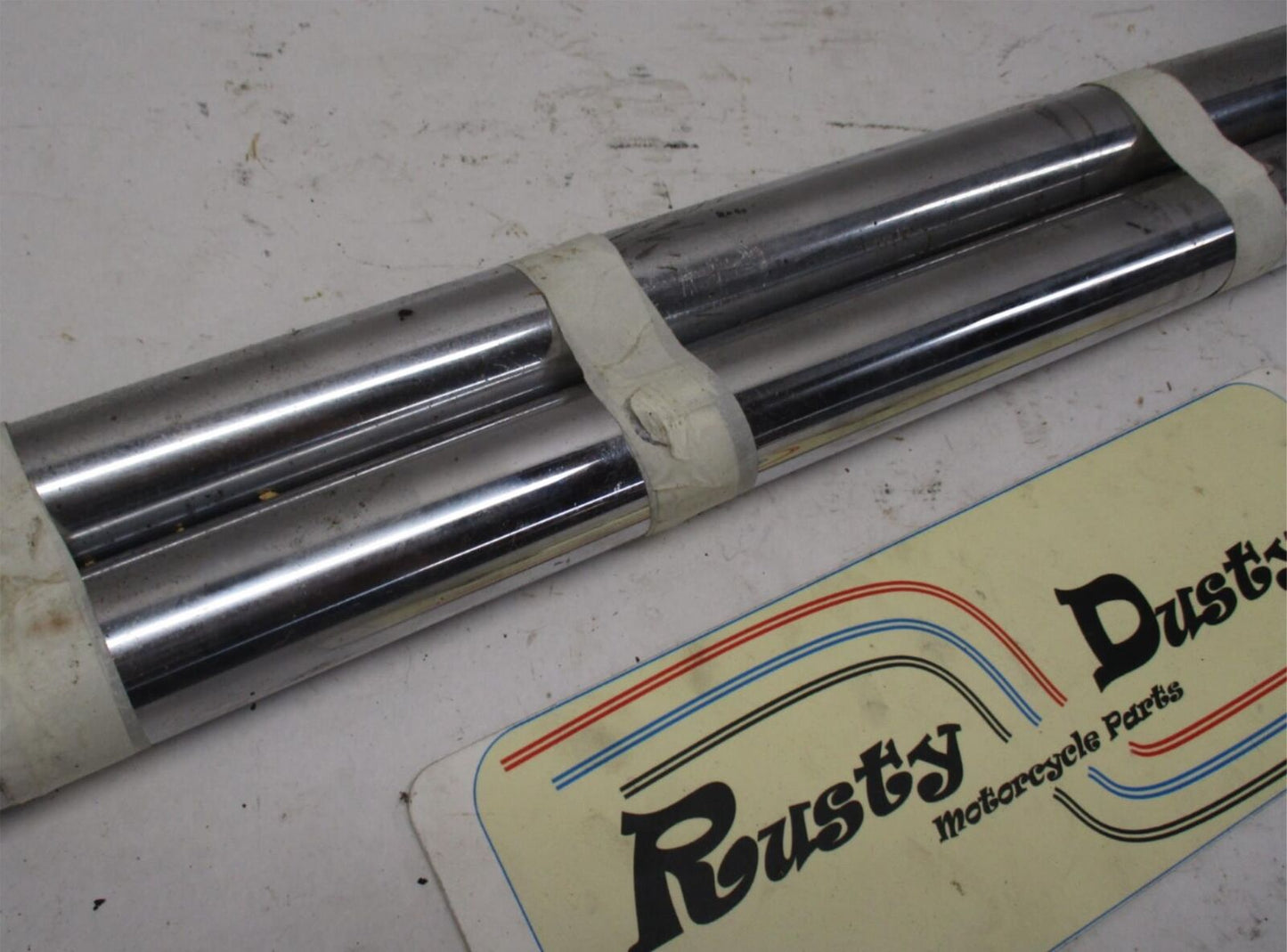 Harley Davidson 41mm Fork Tubes Pair 24-1/4" Long #3
