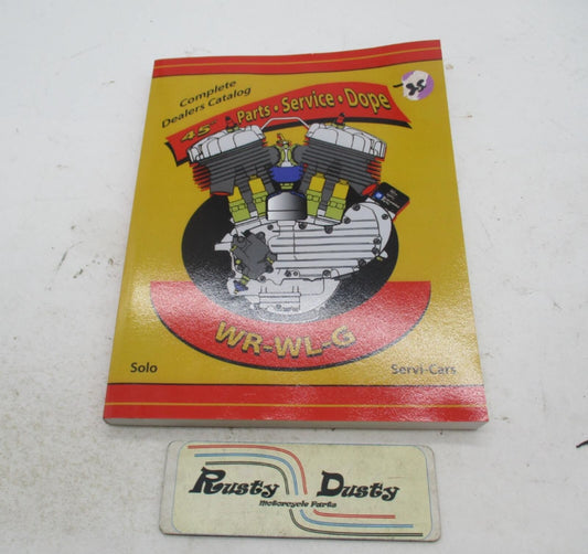 Harley 45" Service Parts Dope WR WL WLA G Servi-Cars Manual Parts Book
