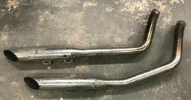 Harley Ironhead sportster Shovelhead 1 3/8” slash cut exhaust drag pipes