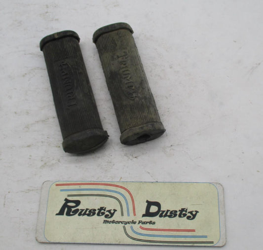 Pair of Triumph T120 TR6 6T 5T Pre Unit Rear Foot Rubber Replacements