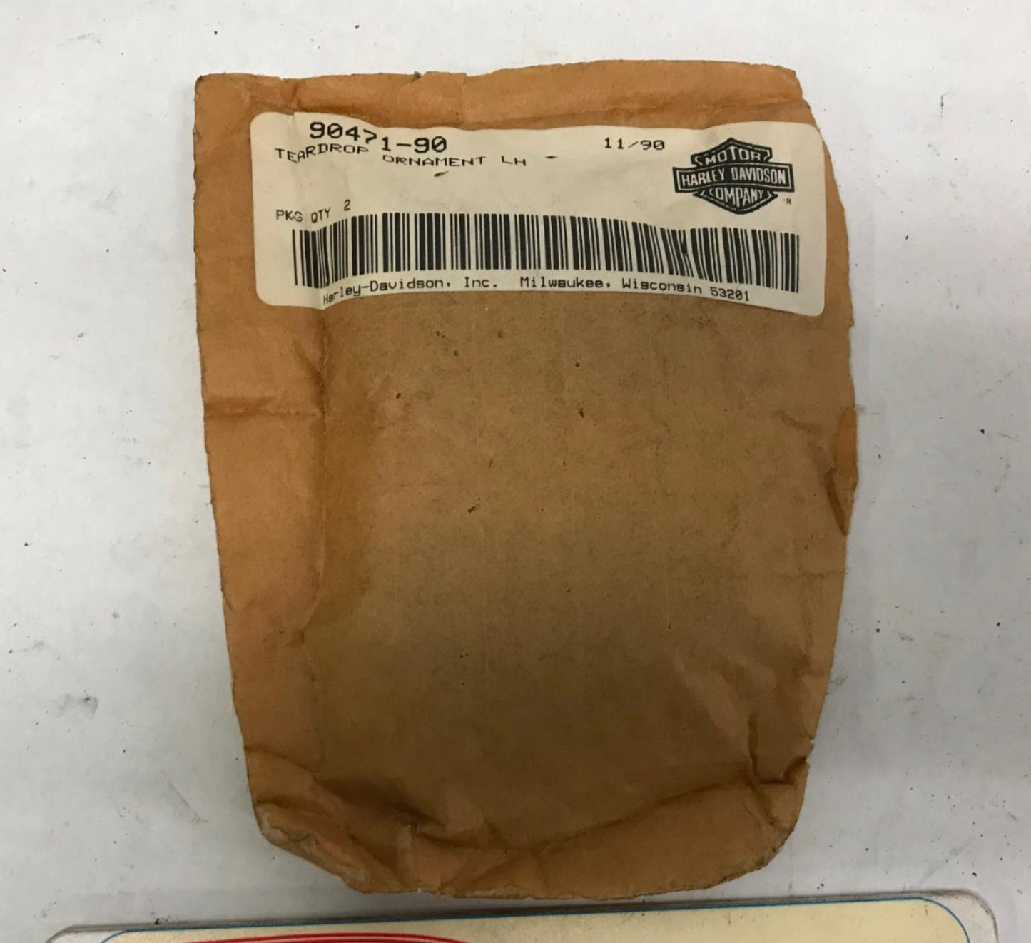 Harley Davidson OEM Teardrop Ornament Left Hand 90471-90