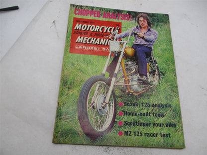 Lot of 4 1971 Vintage Motorcycle Mechanics Magazines Sep Jan Aug July 1971