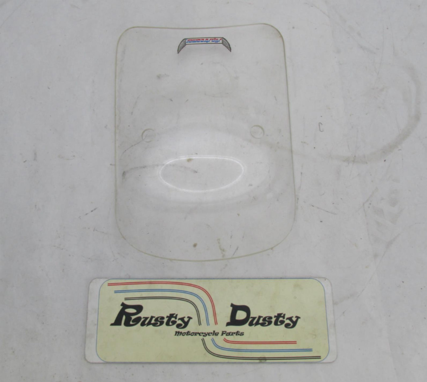 Clear Mini Universal Motorcycle Slip streamer Wind Screen Windshield 10x14