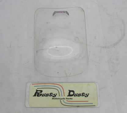 Clear Mini Universal Motorcycle Slip streamer Wind Screen Windshield 10x14