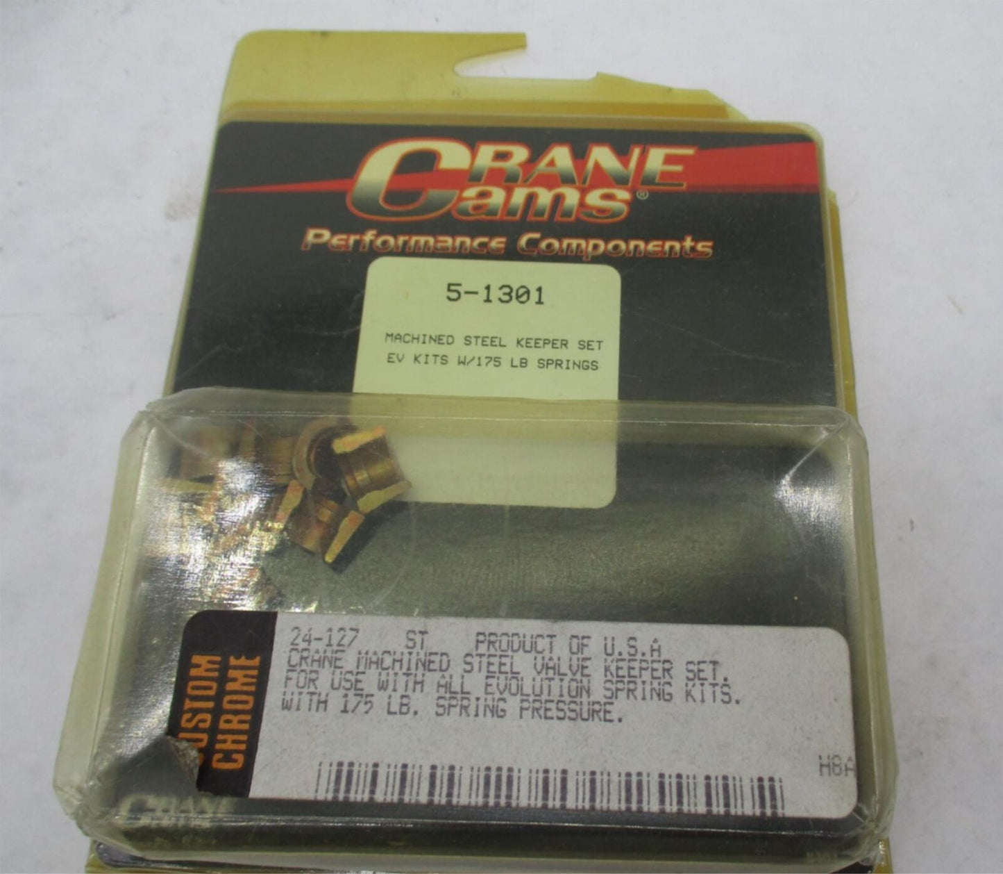 Harley Crane Cams Machined Steel Valve Keeper Set 24-127 EV Kits w/ 175LB Spring