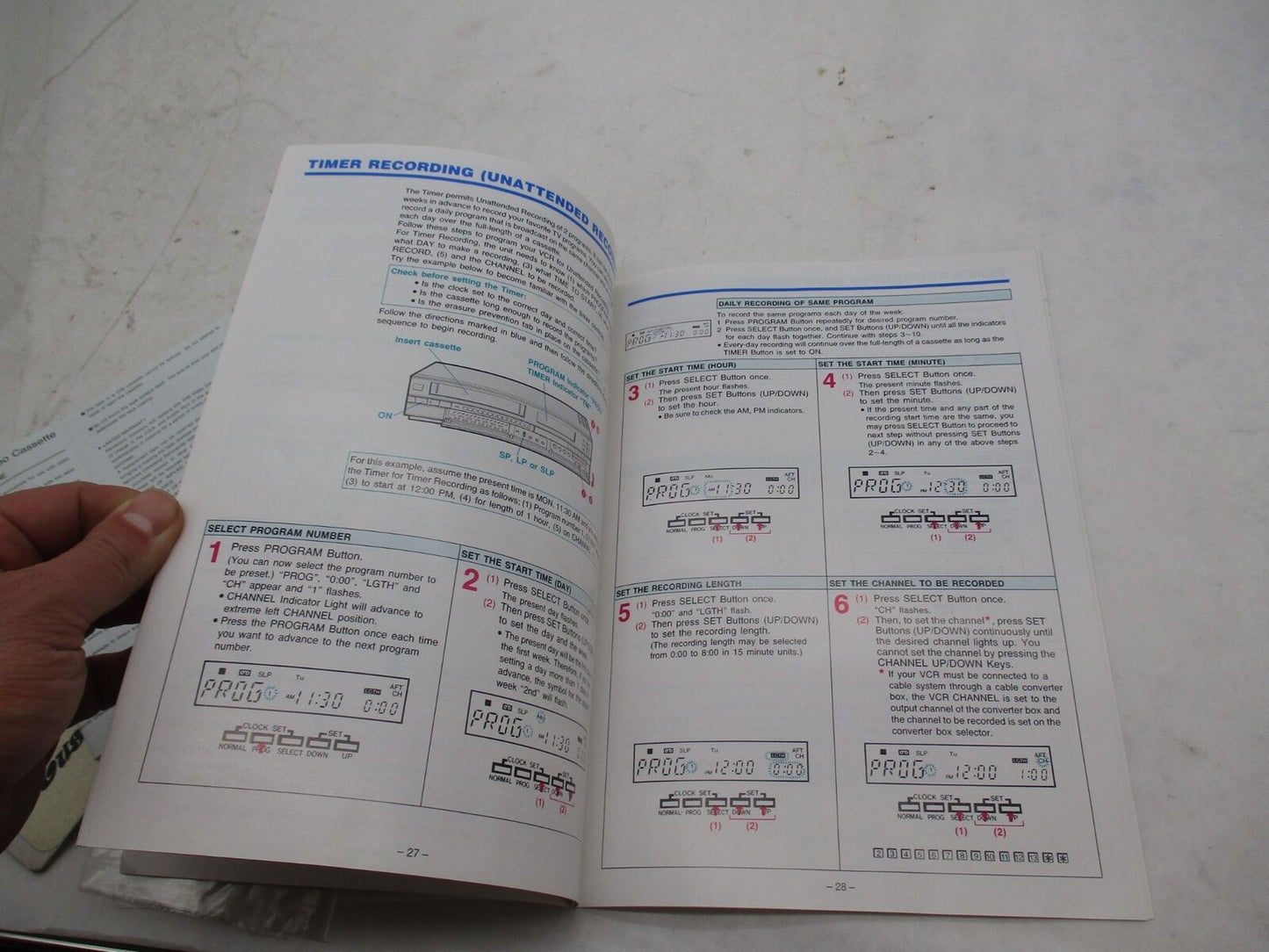 Slyvania VHS Recorder VC8920AT01 Operating Instructions Book Maual