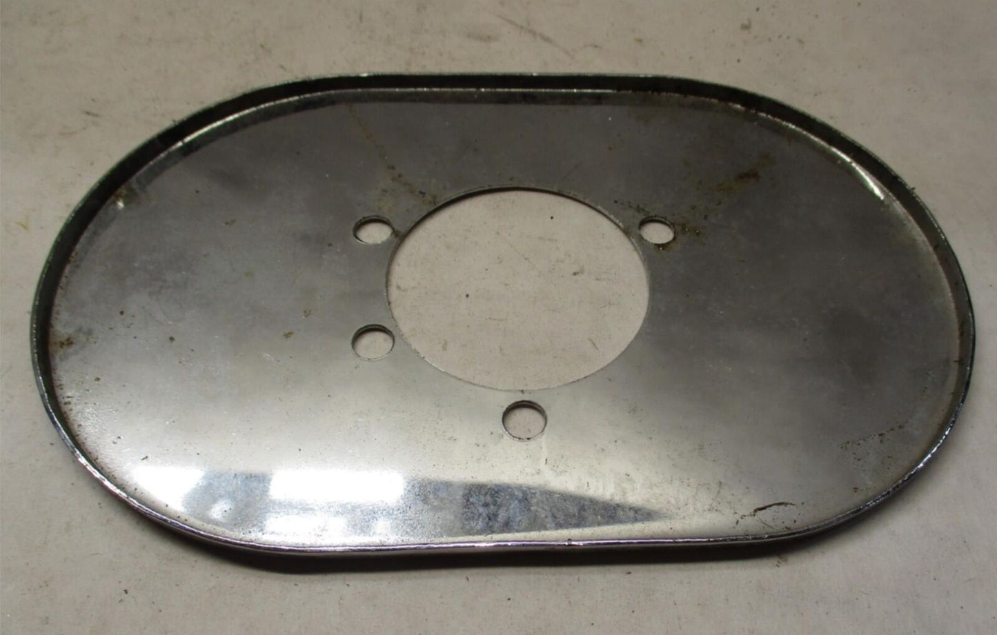 Harley Davidson Chrome Oval Bendix Carb Backing Plate