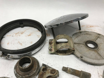 Triumph T120 650 Tr6 Mics Parts lot Lever Brackets Covers spring