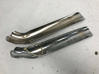 Harley Exhaust Heat Shields Staggered Dual 1984 - Up EVO Big Twin set