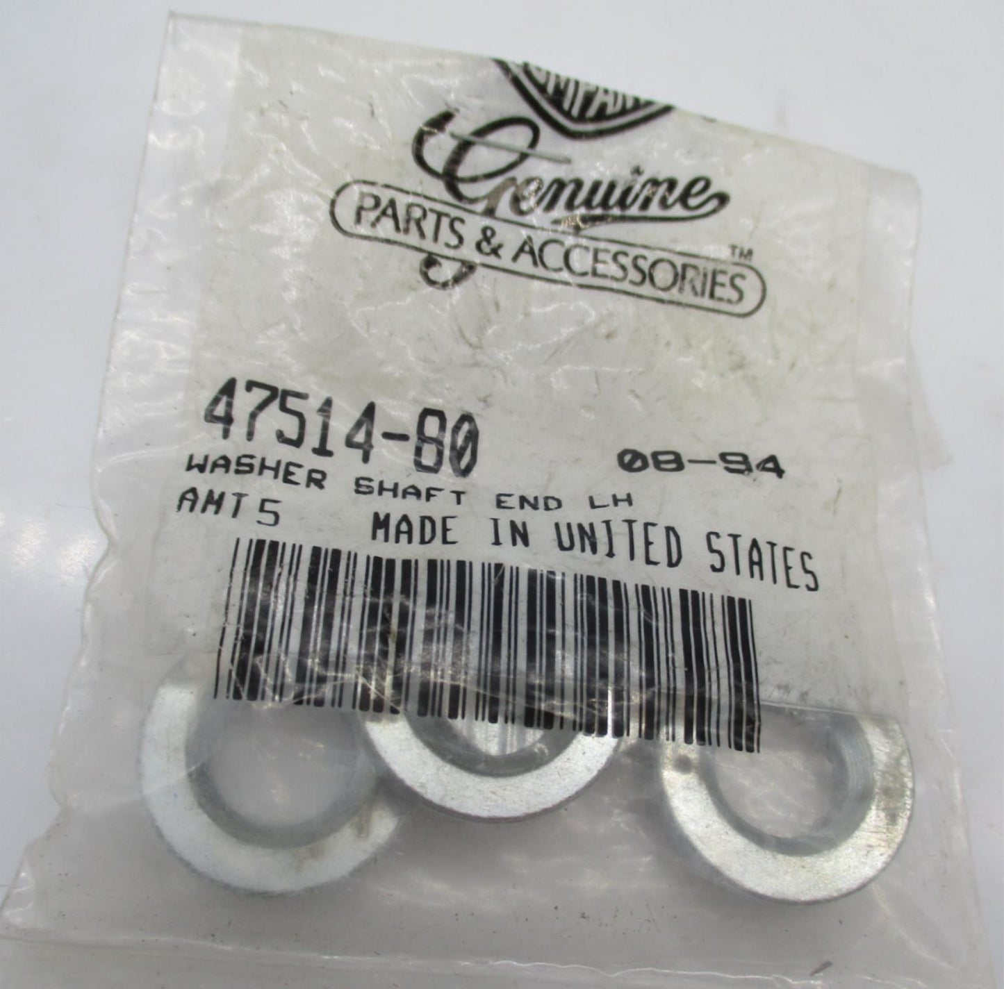 Lot of 4 Harley-Davidson Genuine NOS Left Washer Shaft End Spacers 47514-80