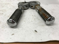 Harley Shovelhead Ironhead Foot Highway Pegs Foot Rest Ribbed w/ Clamps Brackets