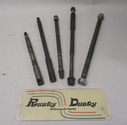 Mixed Lot of (5) Harley Front / Rear Wheel Axles Sportster Dyna Softail #2