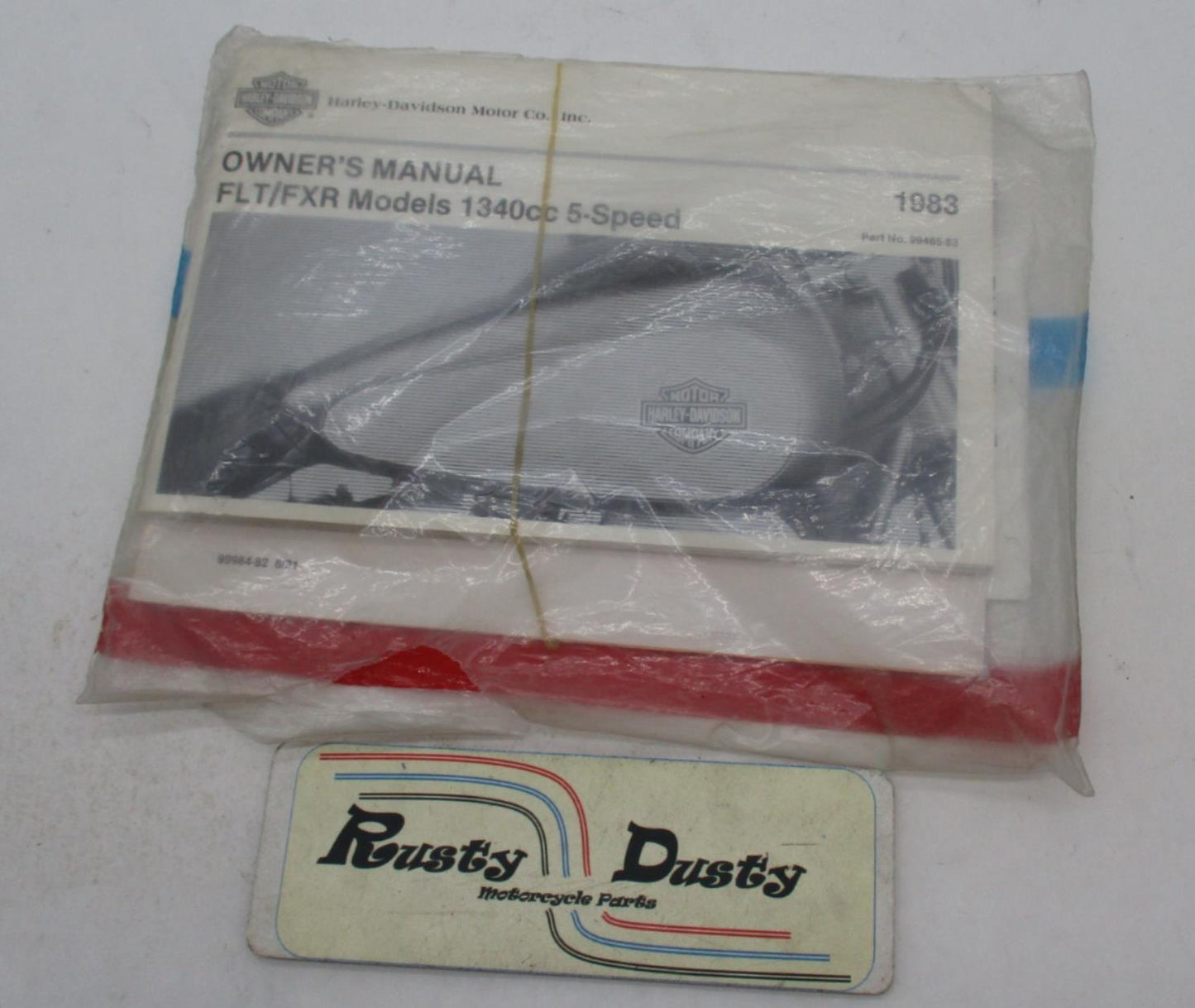 Harley Davidson Genuine NOS Owners Manual FLT FXR Models 1340cc 5-Speed 99465-83