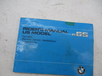 Original Vintage BMW Rider's R65 Operation Maintenance Manual Book
