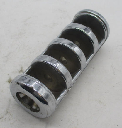 Harley Davidson Footpeg Slotted Chrome No Peg Rubber