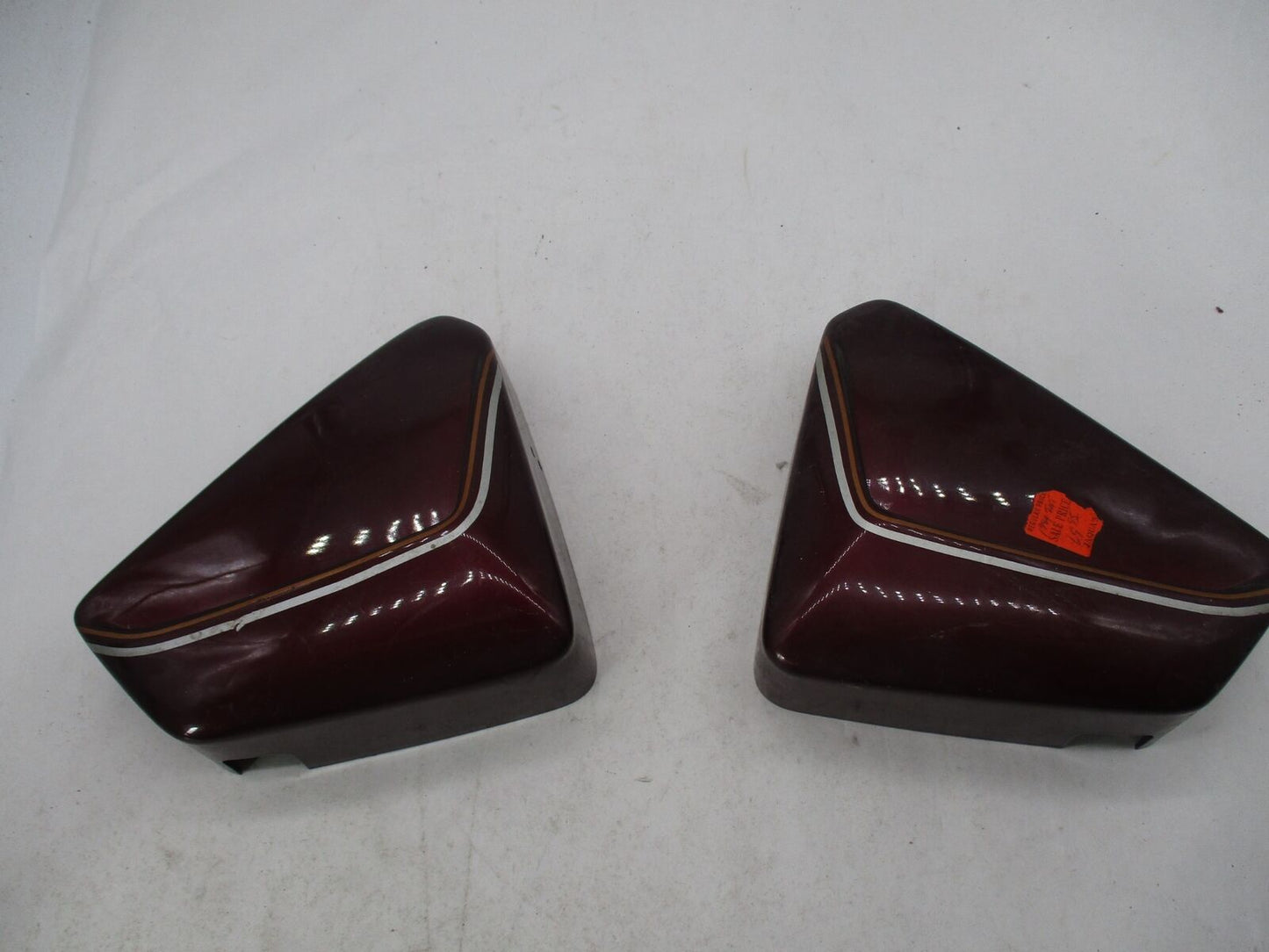 Pair of Maroon 1984 Motorcycle Side Covers Unknown Model?