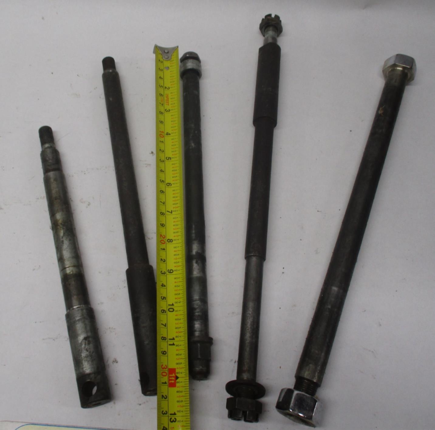 Mixed Lot of (5) Harley Front / Rear Wheel Axles Sportster Dyna Softail #2